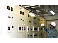 国立大学新築高圧受変電設備工事社内検査状況写真